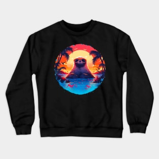 Sloth in sunglasses Crewneck Sweatshirt